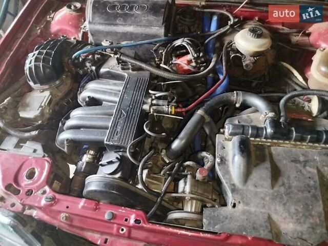 Красный Ауди 90, объемом двигателя 2.3 л и пробегом 350 тыс. км за 1700 $, фото 1 на Automoto.ua