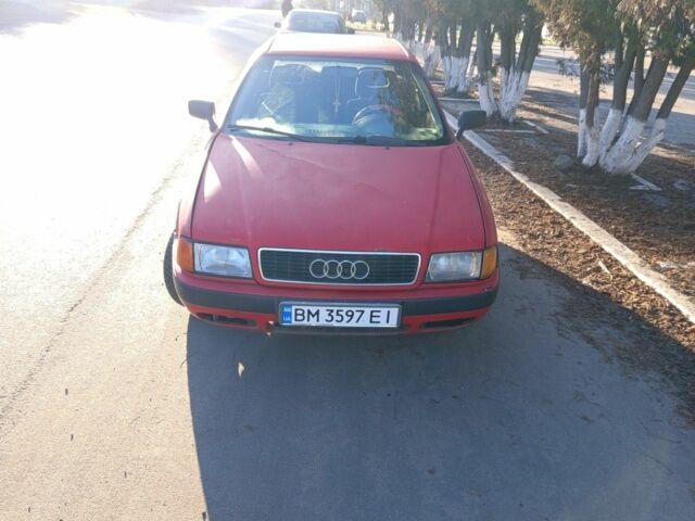 Червоний Ауді 90, об'ємом двигуна 2 л та пробігом 290 тис. км за 1150 $, фото 1 на Automoto.ua