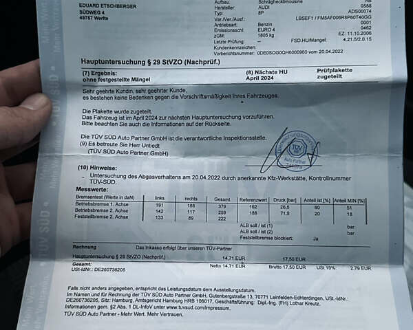 Чорний Ауді А3, об'ємом двигуна 1.6 л та пробігом 217 тис. км за 6350 $, фото 102 на Automoto.ua