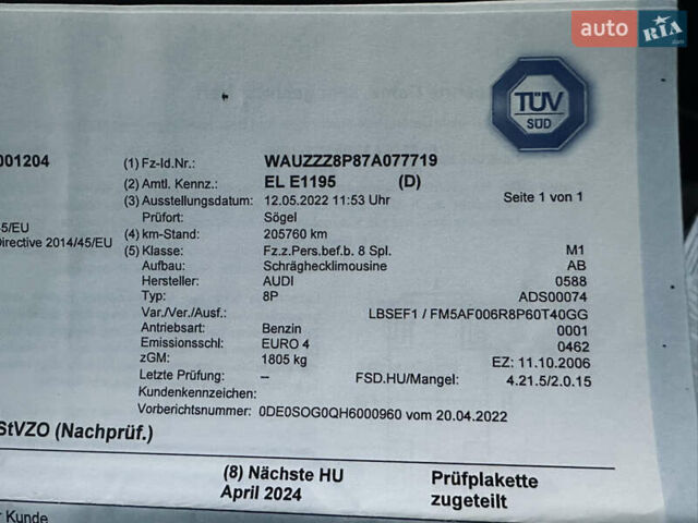 Чорний Ауді А3, об'ємом двигуна 1.6 л та пробігом 217 тис. км за 6350 $, фото 103 на Automoto.ua