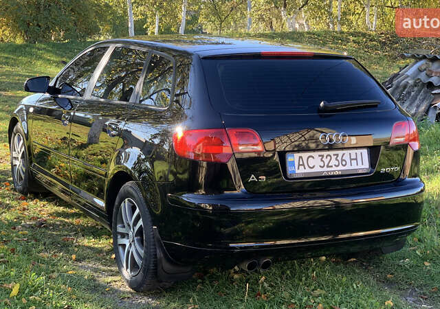 Черный Ауди А3, объемом двигателя 2 л и пробегом 464 тыс. км за 5950 $, фото 7 на Automoto.ua