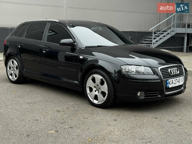 Черный Ауди А3, объемом двигателя 2 л и пробегом 200 тыс. км за 7999 $, фото 1 на Automoto.ua