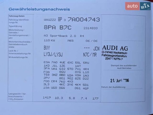 Червоний Ауді А3, об'ємом двигуна 1.98 л та пробігом 178 тис. км за 6950 $, фото 13 на Automoto.ua