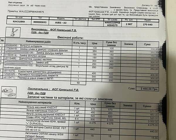 Ауди А3, объемом двигателя 1.8 л и пробегом 298 тыс. км за 4300 $, фото 3 на Automoto.ua