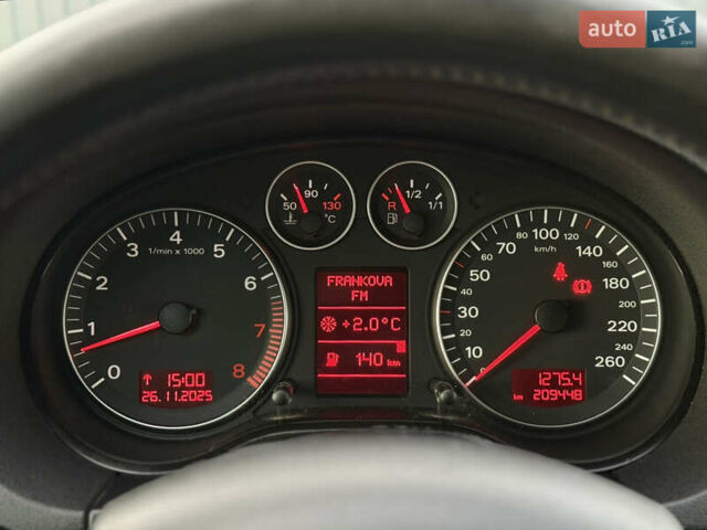 Сірий Ауді А3, об'ємом двигуна 1.6 л та пробігом 203 тис. км за 6890 $, фото 98 на Automoto.ua