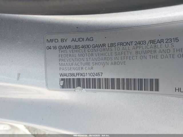 Сірий Ауді А3, об'ємом двигуна 2 л та пробігом 57 тис. км за 2400 $, фото 8 на Automoto.ua