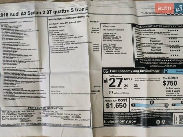 Сірий Ауді А3, об'ємом двигуна 2 л та пробігом 205 тис. км за 13500 $, фото 23 на Automoto.ua