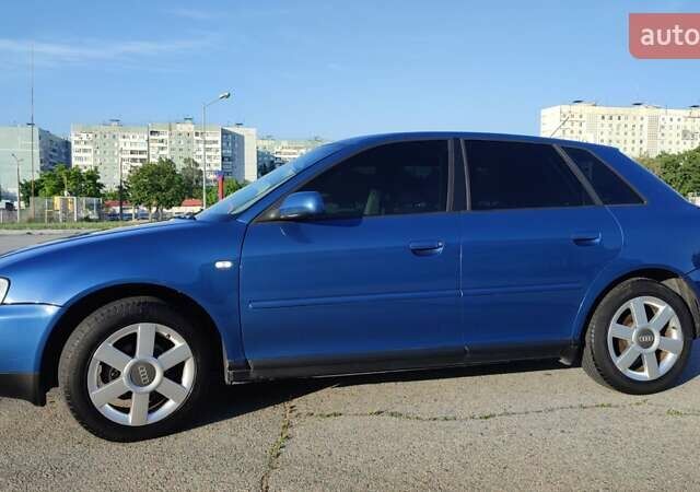 Синий Ауди А3, объемом двигателя 1.6 л и пробегом 173 тыс. км за 5100 $, фото 2 на Automoto.ua