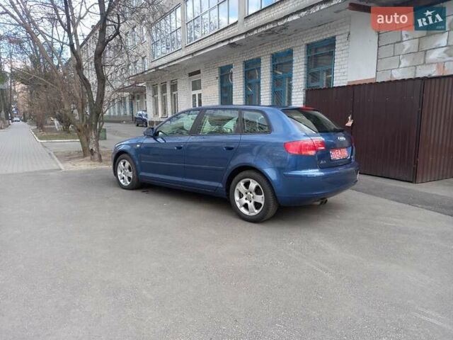 Синий Ауди А3, объемом двигателя 2 л и пробегом 230 тыс. км за 6800 $, фото 1 на Automoto.ua