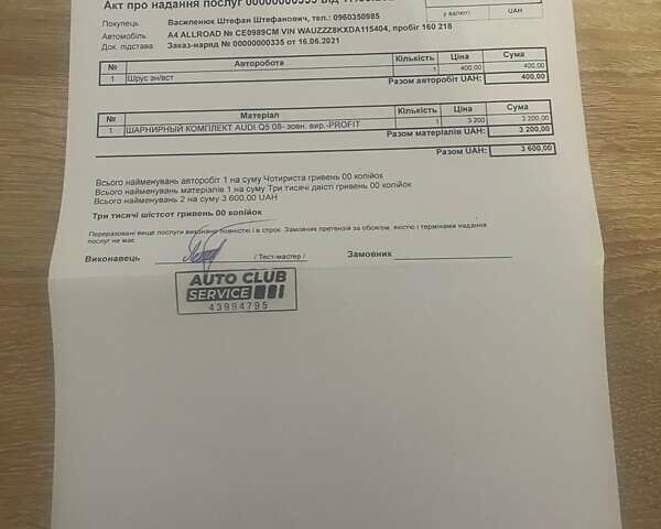 Белый Ауди А4 Олроуд, объемом двигателя 1.97 л и пробегом 227 тыс. км за 16400 $, фото 44 на Automoto.ua