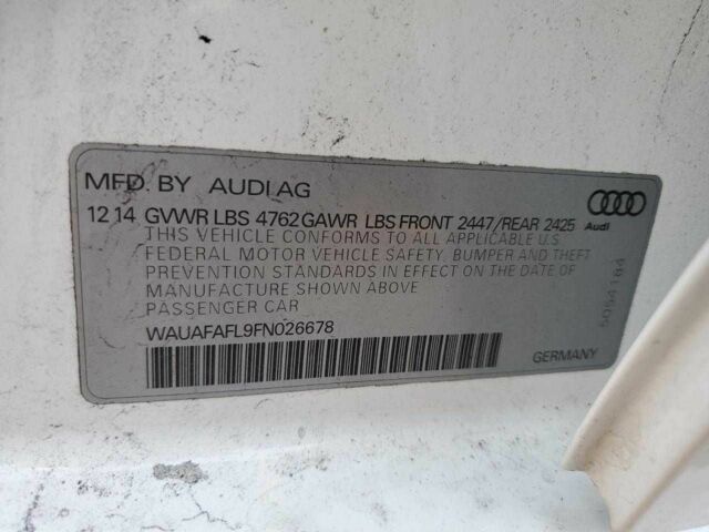 Белый Ауди А4, объемом двигателя 2 л и пробегом 90 тыс. км за 2300 $, фото 11 на Automoto.ua