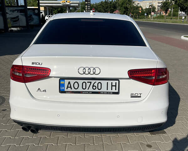 Ауди А4 2015 в Мукачеве на Automoto.ua Белый Ауди А4, объемом двигателя 1.98 л и пробегом 228 тыс. км за 14500 $, фото 6 на Automoto.ua