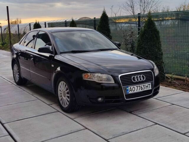 Ауді А4 2006 у Береговом на Automoto.ua Чорний Ауді А4, об'ємом двигуна 2 л та пробігом 277 тис. км за 6800 $, фото 1 на Automoto.ua