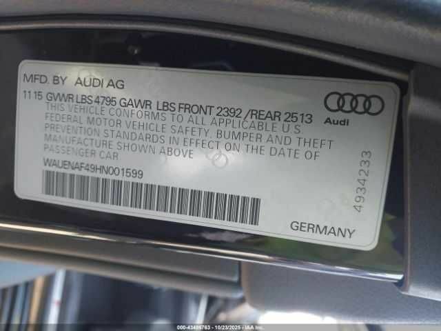 Чорний Ауді А4, об'ємом двигуна 2 л та пробігом 56 тис. км за 5000 $, фото 8 на Automoto.ua
