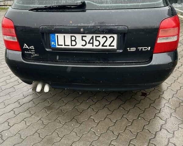 Черный Ауди А4, объемом двигателя 1.9 л и пробегом 475 тыс. км за 2300 $, фото 1 на Automoto.ua