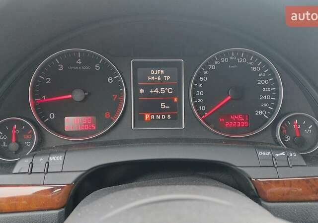 Чорний Ауді А4, об'ємом двигуна 2 л та пробігом 222 тис. км за 8350 $, фото 29 на Automoto.ua