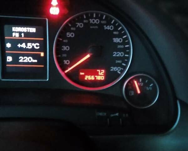 Черный Ауди А4, объемом двигателя 2 л и пробегом 266 тыс. км за 7000 $, фото 3 на Automoto.ua