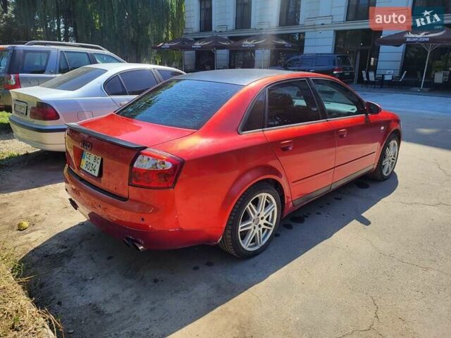 Красный Ауди А4, объемом двигателя 1.8 л и пробегом 400 тыс. км за 4000 $, фото 3 на Automoto.ua