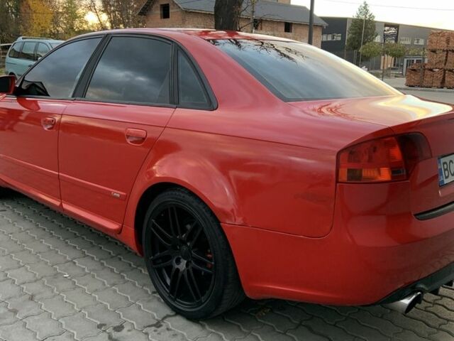 Ауді А4 2007 у Бориславе на Automoto.ua Червоний Ауді А4, об'ємом двигуна 2 л та пробігом 280 тис. км за 7399 $, фото 8 на Automoto.ua