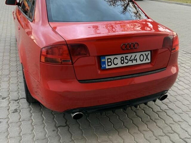 Ауді А4 2007 у Бориславе на Automoto.ua Червоний Ауді А4, об'ємом двигуна 2 л та пробігом 280 тис. км за 7399 $, фото 7 на Automoto.ua