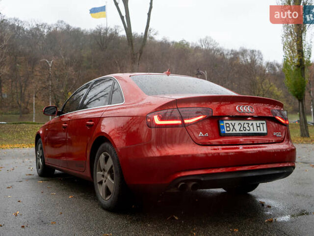 Красный Ауди А4, объемом двигателя 2 л и пробегом 252 тыс. км за 13600 $, фото 8 на Automoto.ua