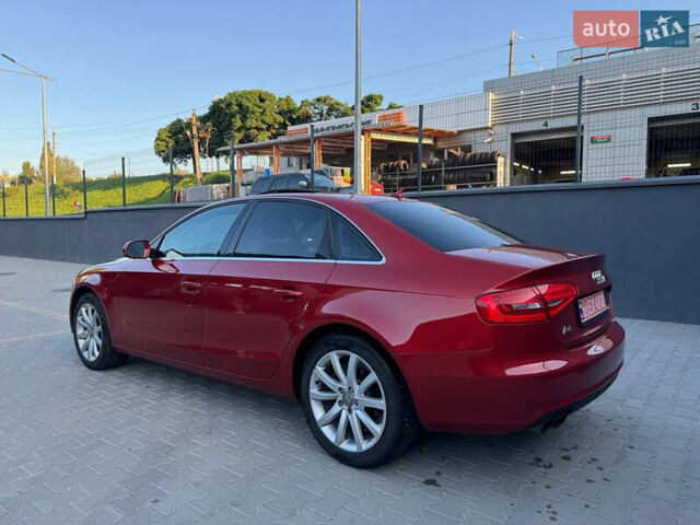 Красный Ауди А4, объемом двигателя 1.98 л и пробегом 160 тыс. км за 10600 $, фото 1 на Automoto.ua