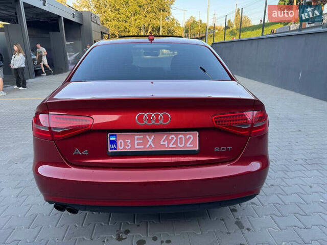 Красный Ауди А4, объемом двигателя 1.98 л и пробегом 160 тыс. км за 10600 $, фото 5 на Automoto.ua