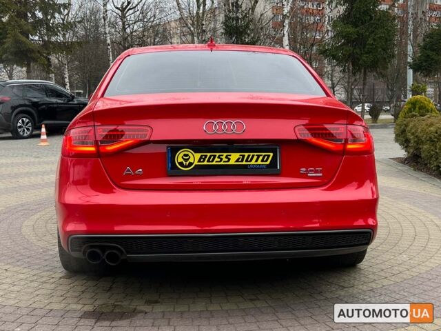 Красный Ауди А4, объемом двигателя 2 л и пробегом 166 тыс. км за 14200 $, фото 5 на Automoto.ua