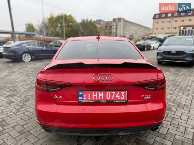 Красный Ауди А4, объемом двигателя 1.98 л и пробегом 222 тыс. км за 11800 $, фото 4 на Automoto.ua