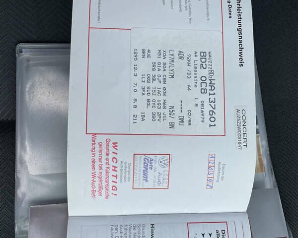 Серый Ауди А4, объемом двигателя 1.8 л и пробегом 204 тыс. км за 4450 $, фото 26 на Automoto.ua