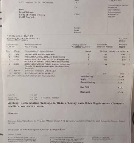 Сірий Ауді А4, об'ємом двигуна 1.6 л та пробігом 207 тис. км за 5999 $, фото 137 на Automoto.ua