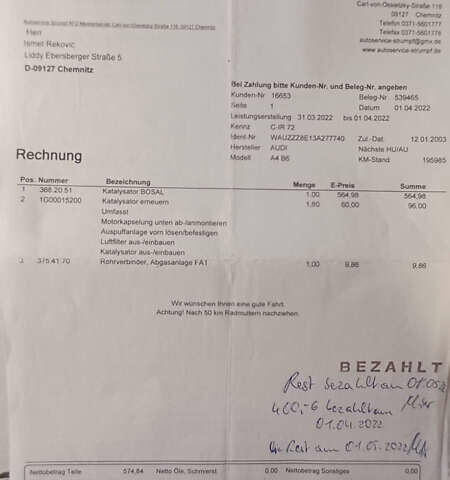 Сірий Ауді А4, об'ємом двигуна 1.6 л та пробігом 207 тис. км за 5999 $, фото 139 на Automoto.ua