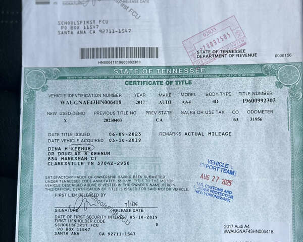 Ауді А4 2017 у Києві на Automoto.ua Сірий Ауді А4, об'ємом двигуна 2 л та пробігом 211 тис. км за 17300 $, фото 106 на Automoto.ua