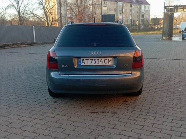 Сірий Ауді А4, об'ємом двигуна 1.9 л та пробігом 317 тис. км за 4300 $, фото 2 на Automoto.ua