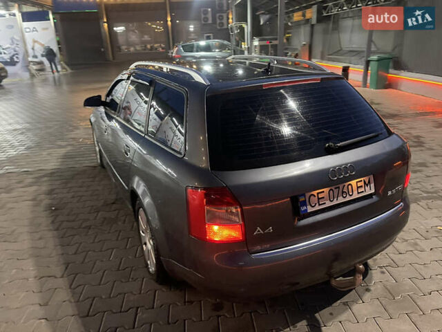 Ауді А4 2002 у Чернівцях на Automoto.ua Сірий Ауді А4, об'ємом двигуна 2.5 л та пробігом 290 тис. км за 5300 $, фото 7 на Automoto.ua