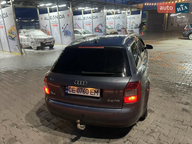 Ауді А4 2002 у Чернівцях на Automoto.ua Сірий Ауді А4, об'ємом двигуна 2.5 л та пробігом 290 тис. км за 5300 $, фото 5 на Automoto.ua