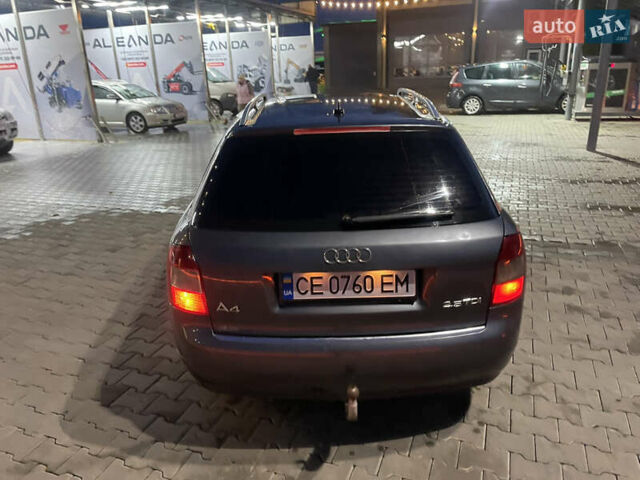Ауді А4 2002 у Чернівцях на Automoto.ua Сірий Ауді А4, об'ємом двигуна 2.5 л та пробігом 290 тис. км за 5300 $, фото 6 на Automoto.ua
