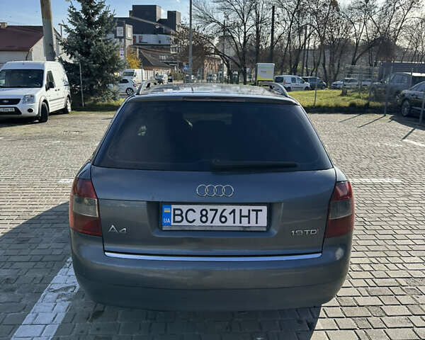 Ауді А4 2002 у Львові на Automoto.ua Сірий Ауді А4, об'ємом двигуна 1.9 л та пробігом 232 тис. км за 3800 $, фото 1 на Automoto.ua