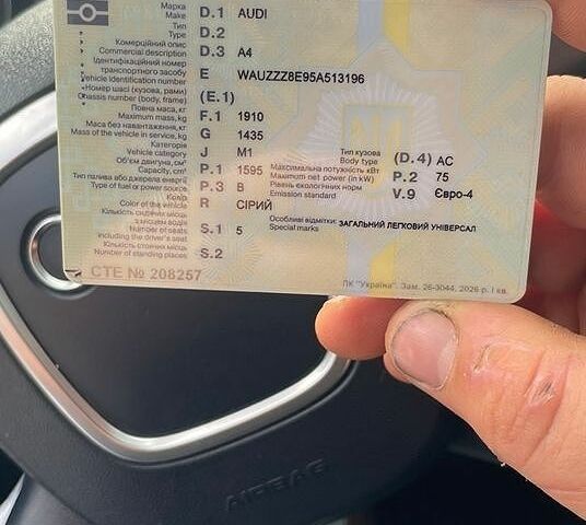 Сірий Ауді А4, об'ємом двигуна 1.6 л та пробігом 277 тис. км за 7100 $, фото 11 на Automoto.ua