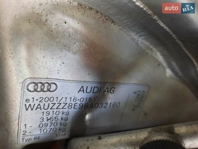 Сірий Ауді А4, об'ємом двигуна 1.6 л та пробігом 247 тис. км за 7750 $, фото 100 на Automoto.ua
