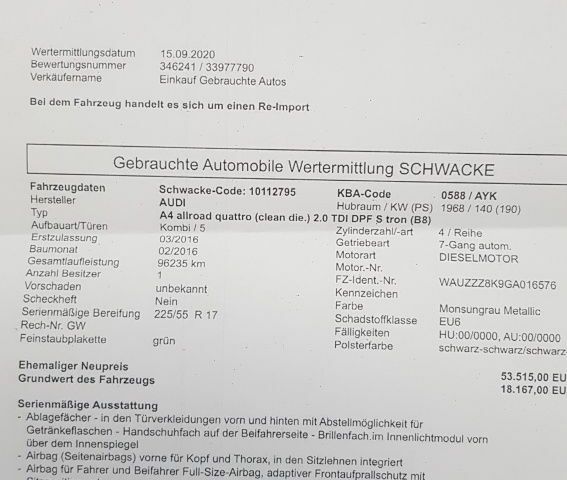 Серый Ауди А4, объемом двигателя 2 л и пробегом 160 тыс. км за 15759 $, фото 4 на Automoto.ua