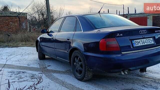 Синий Ауди А4, объемом двигателя 2.5 л и пробегом 390 тыс. км за 2500 $, фото 6 на Automoto.ua