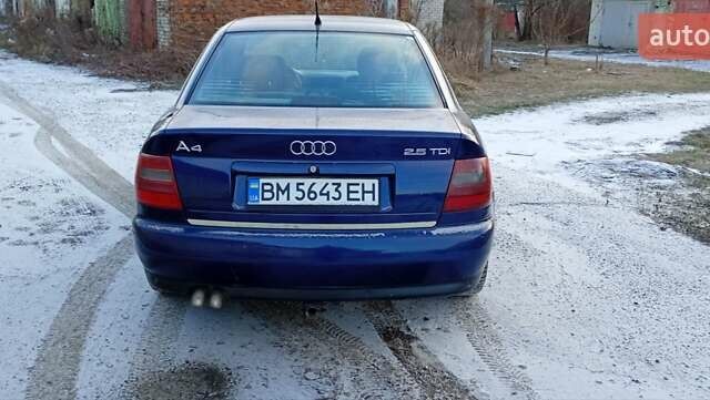 Синий Ауди А4, объемом двигателя 2.5 л и пробегом 390 тыс. км за 2500 $, фото 5 на Automoto.ua