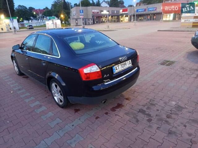 Синий Ауди А4, объемом двигателя 2 л и пробегом 245 тыс. км за 4800 $, фото 2 на Automoto.ua