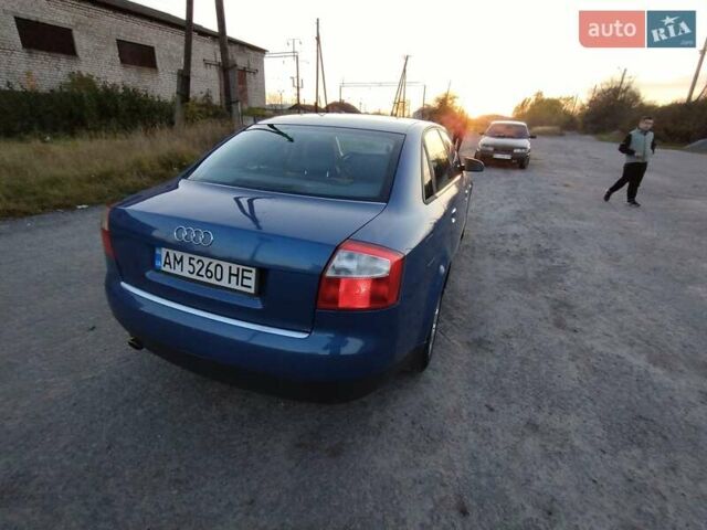 Ауді А4 2001 у Житомирі на Automoto.ua Синій Ауді А4, об'ємом двигуна 1.98 л та пробігом 228 тис. км за 3850 $, фото 10 на Automoto.ua