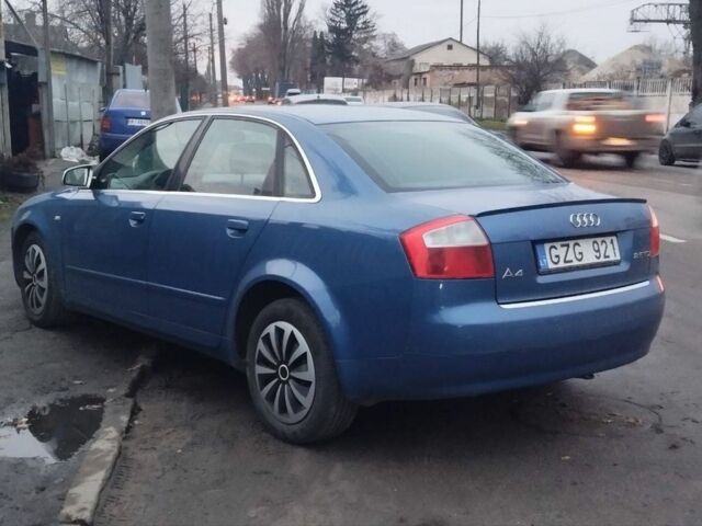 Синий Ауди А4, объемом двигателя 2.5 л и пробегом 345 тыс. км за 1950 $, фото 2 на Automoto.ua