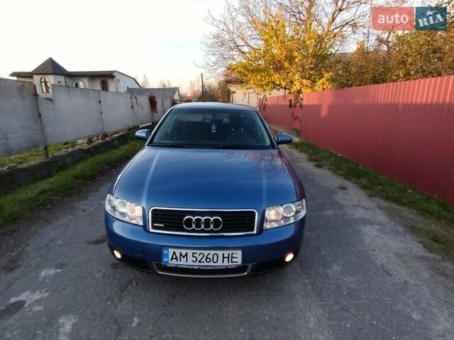 Ауді А4 2001 у Житомирі на Automoto.ua Синій Ауді А4, об'ємом двигуна 1.98 л та пробігом 228 тис. км за 3850 $, фото 24 на Automoto.ua