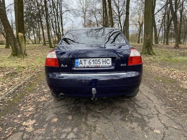 Синій Ауді А4, об'ємом двигуна 2 л та пробігом 222 тис. км за 3999 $, фото 2 на Automoto.ua