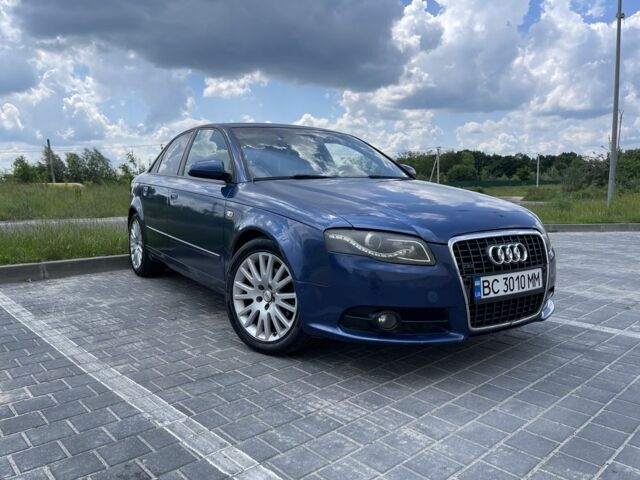 Синий Ауди А4, объемом двигателя 2 л и пробегом 209 тыс. км за 6700 $, фото 2 на Automoto.ua