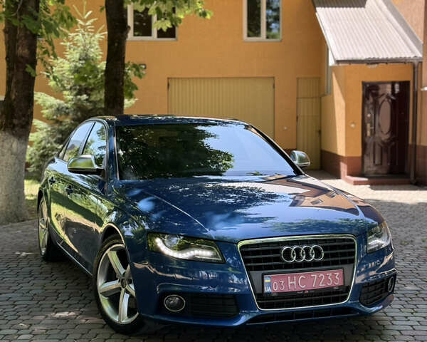 Синий Ауди А4, объемом двигателя 2 л и пробегом 218 тыс. км за 10450 $, фото 1 на Automoto.ua